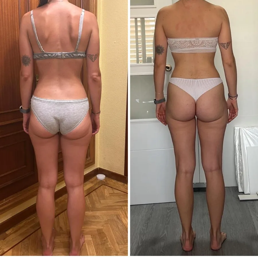 Cambio físico de una alumna de Aura